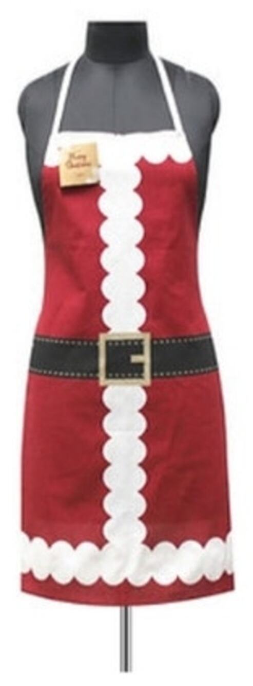Holiday Printed Cotton Aprons (Santa Claus)